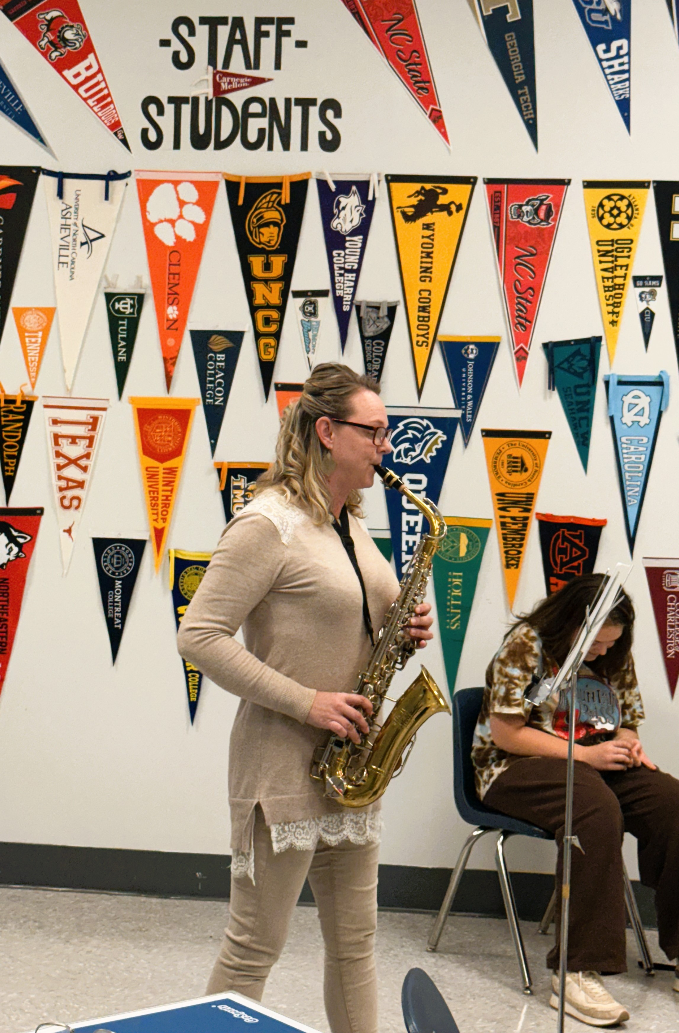 Ms Steele at Trinity Prep